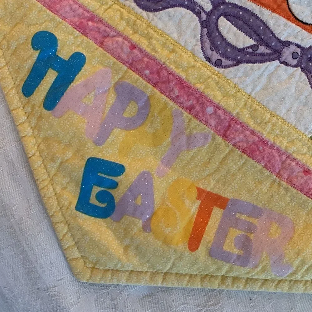 Table Runner Happy Easter  Bunny Jelly Beans Pastel